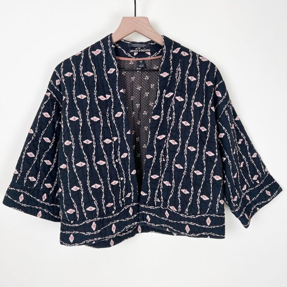 Scotch & Soda Blue and Pink Cardigan with Relaxed Silhouette - Picture 1 of 7